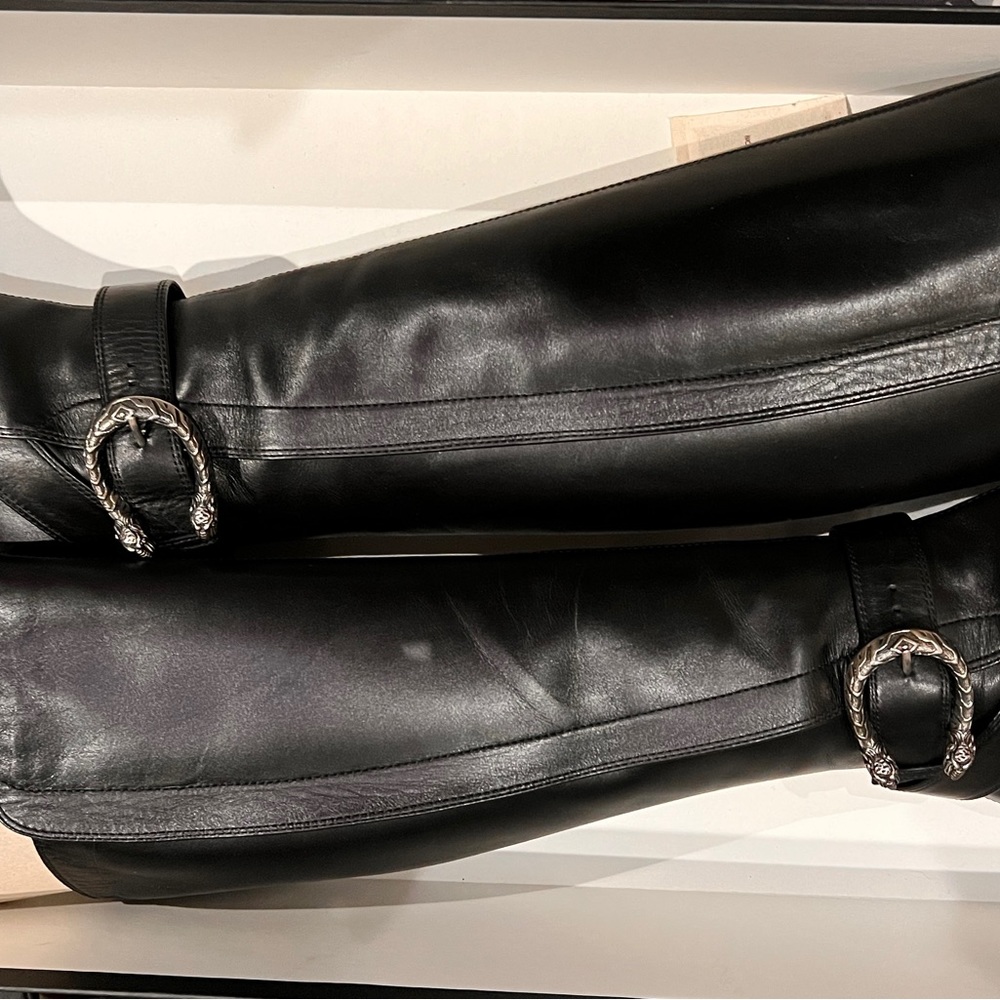 Gucci Dionysus black tall boots